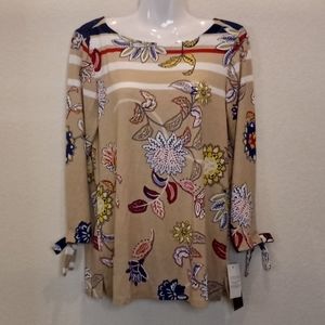 DG2 Diane Gilman Boat Neck Knit Top